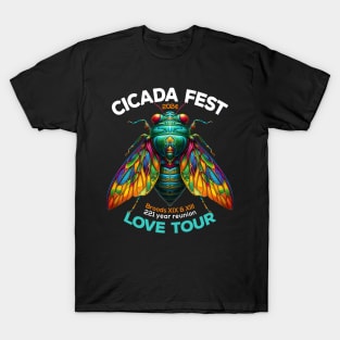 Entomology Cicada Fest 2024 Broods XIX & XIII Love Tour T-Shirt